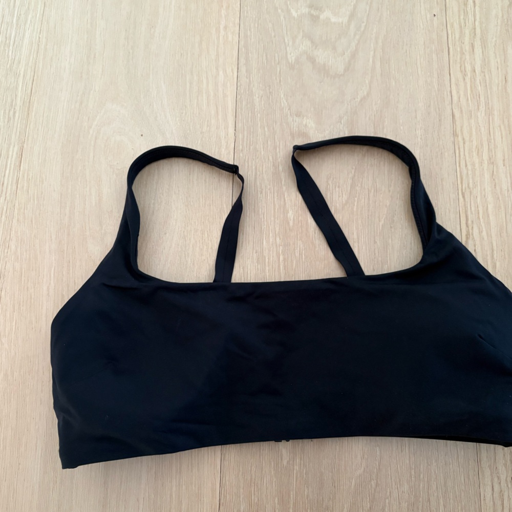 Everlane Square Neck Black Bikini Top